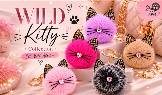 WILD KITTY | Porte-clé fluffy ultra cute